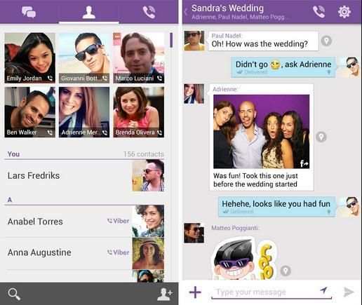 viber chat and free call 2 تصوير الشاشة