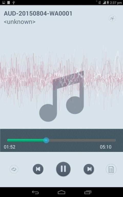 Music player HD स्क्रीनशॉट 2