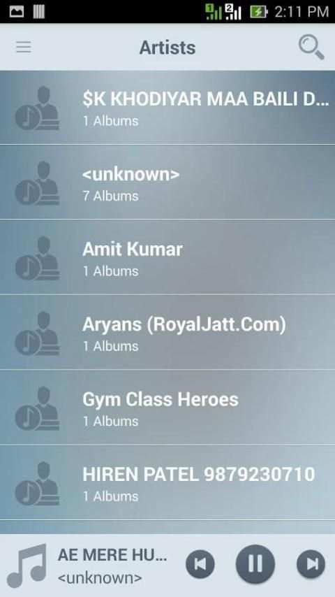 Music player HD स्क्रीनशॉट 5
