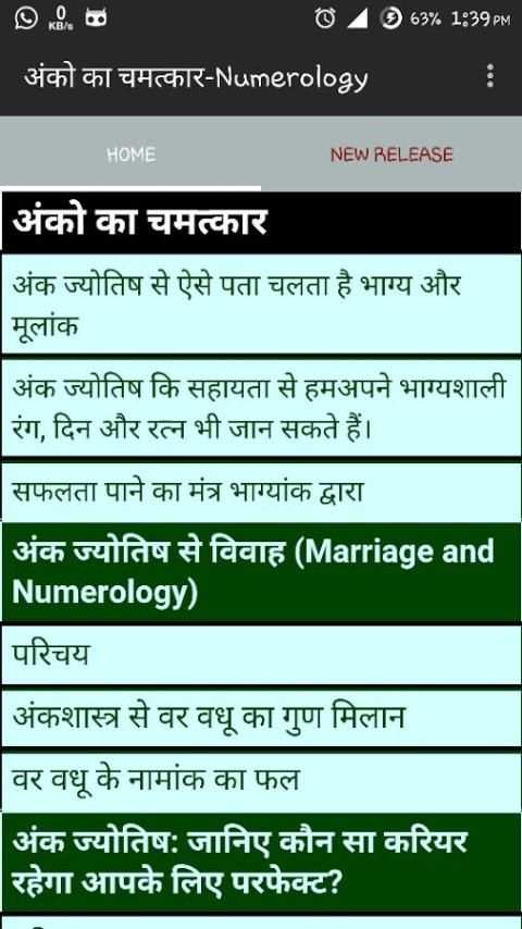 अंको का चमत्कार - Numerology 4 تصوير الشاشة