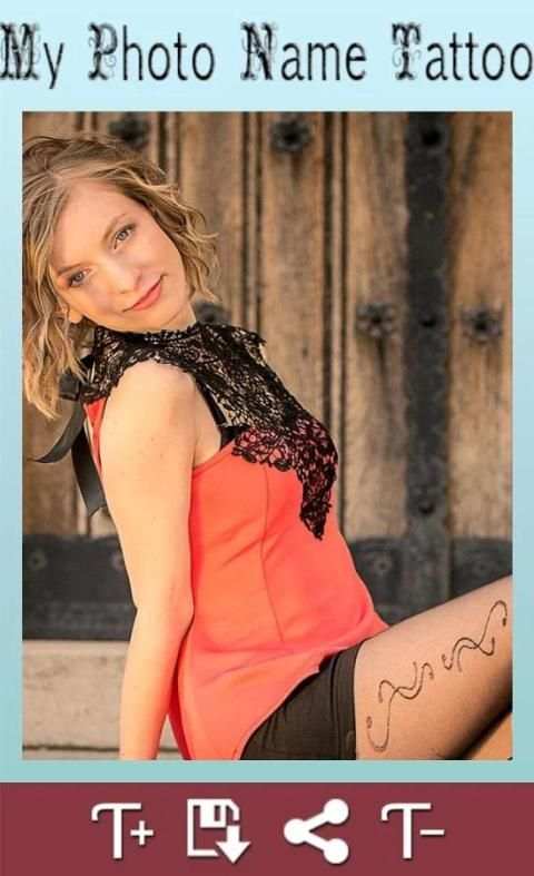 My Photo Name Tattoo Editor скриншот 4