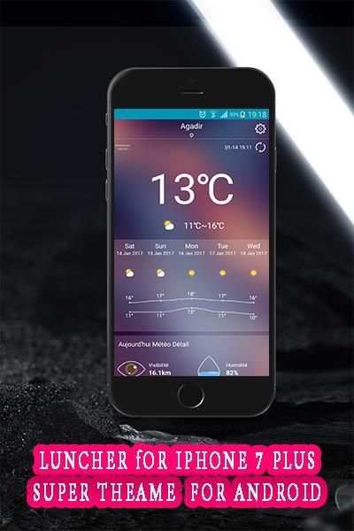 Launcher Theme For iPhone 7+ скриншот 2