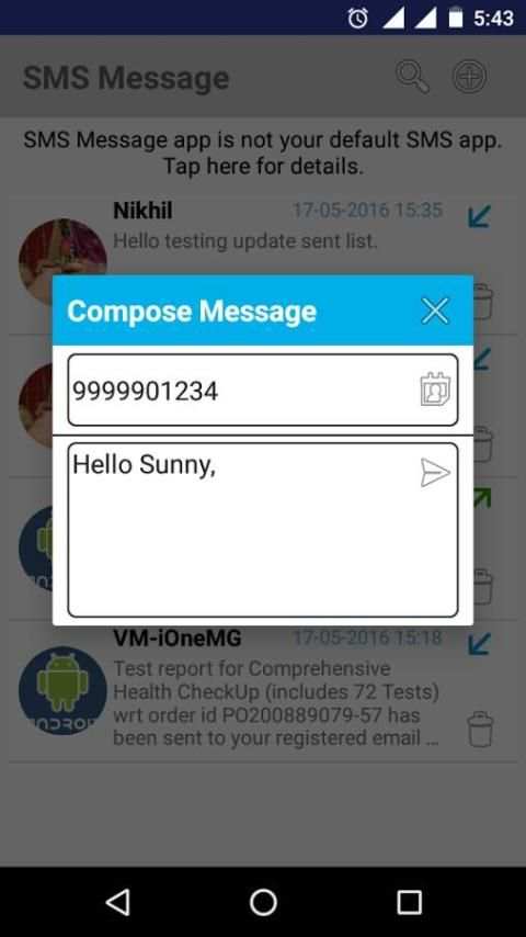 SMS Message screenshot 5
