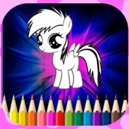 Little Pony Coloring book kids أيقونة