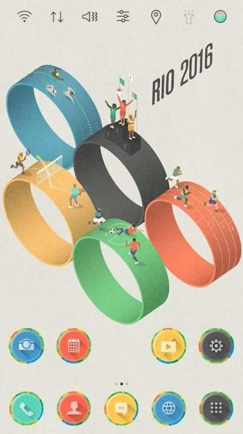 Rio Olympic2016 Launcher theme screenshot 7