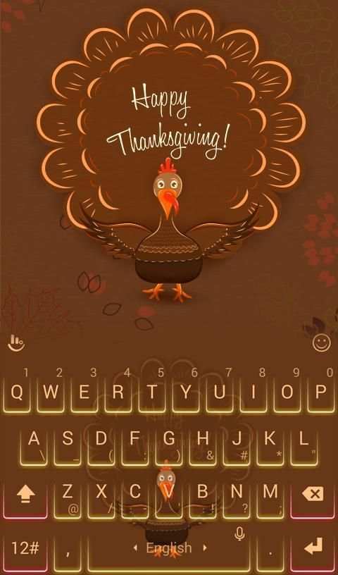 TouchPal Gratitude Skin Theme स्क्रीनशॉट 3