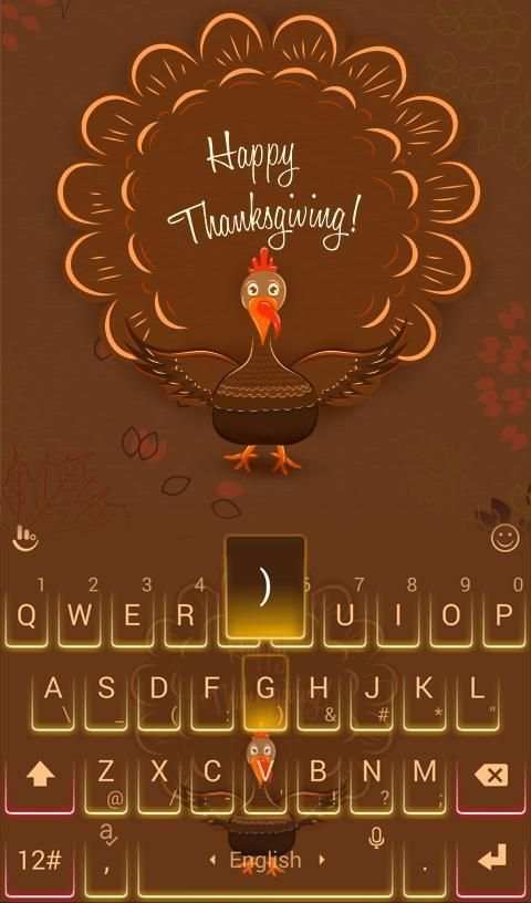 TouchPal Gratitude Skin Theme स्क्रीनशॉट 2