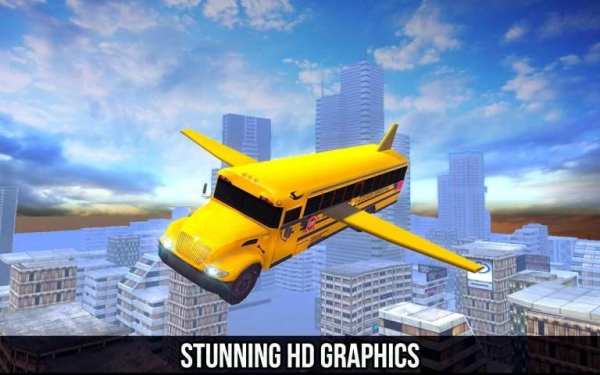 Flying City Bus Simulator 2016 screenshot 1