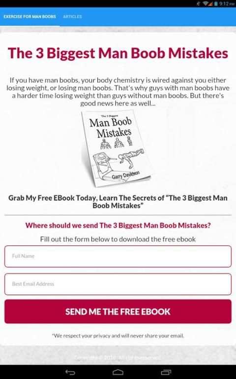 Exercise for Man Boobs स्क्रीनशॉट 4