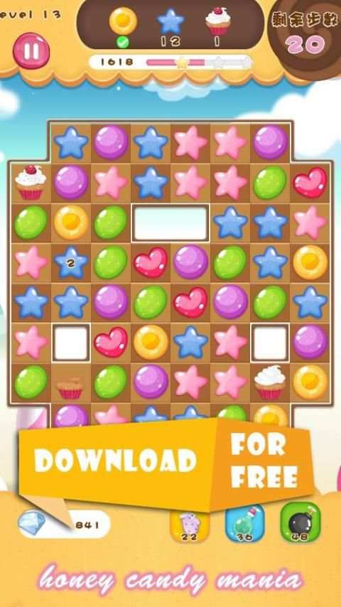 Honey Candy Mania-Pop & Splash screenshot 2