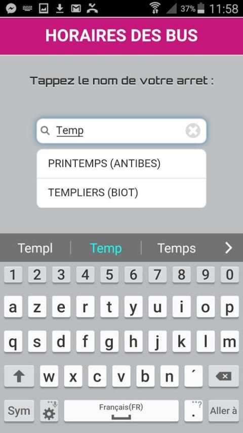 Horaires bus envibus screenshot 5