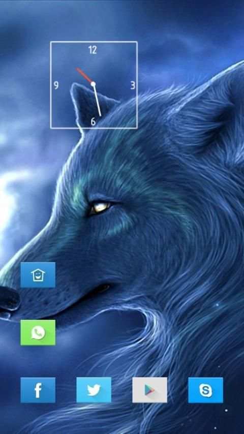Smile Lonely Wolf Theme screenshot 3