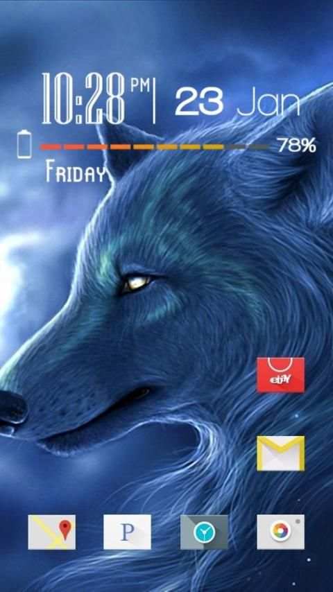 Smile Lonely Wolf Theme screenshot 1