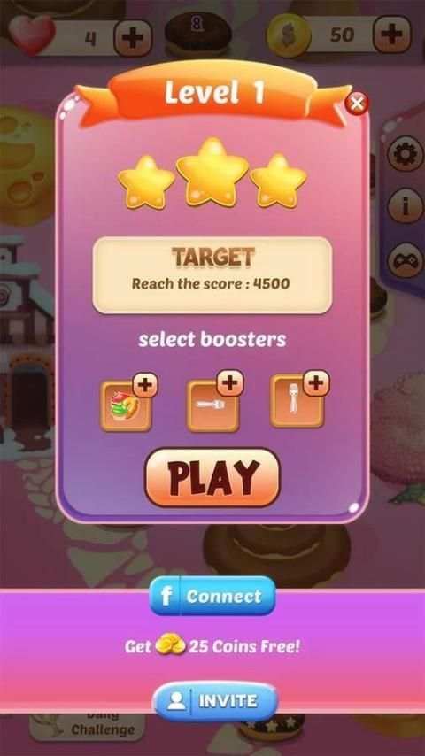 Candy Cake Match 3 Game 4 تصوير الشاشة