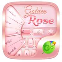Golden Rose GO Keyboard Theme on 9Apps