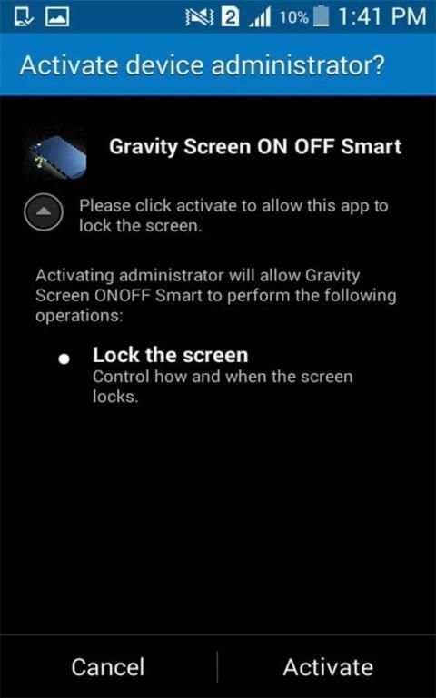 Gravity Screen ON/OFF Smart screenshot 6