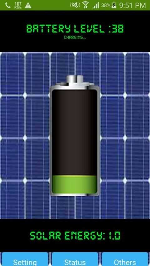 Solar Charger Android AppPrank 1 تصوير الشاشة