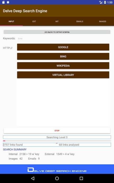 Delve into Search Engines скриншот 4