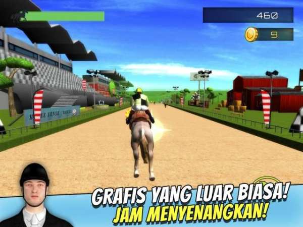 3D Pacuan Kuda dengan Hambatan screenshot 6