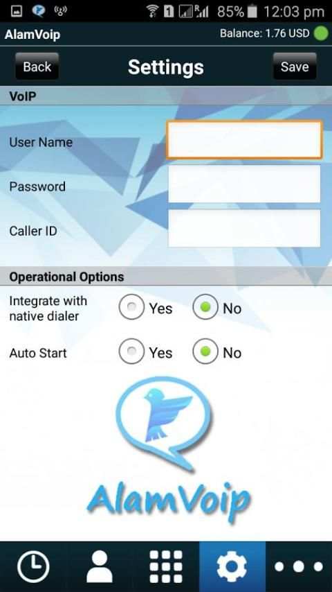 AlamVoip скриншот 1
