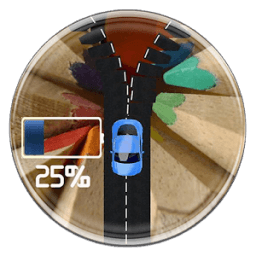 Lock screen running car أيقونة