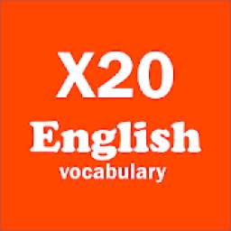 English vocabulary X20