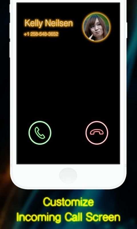 Neon Caller Screen + Dialer screenshot 8