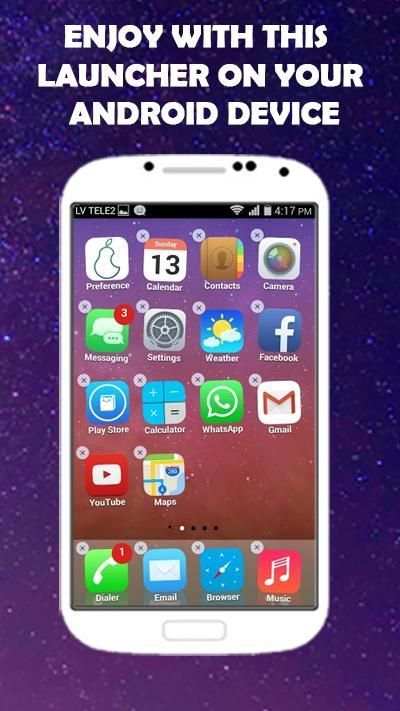 iphone launcher for ios 10 screenshot 1