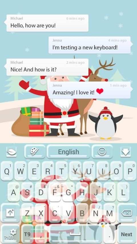 Merry Christmas Keyboard screenshot 5