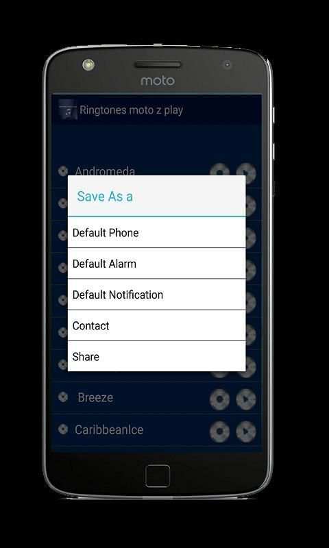 Ringtone moto z play screenshot 2