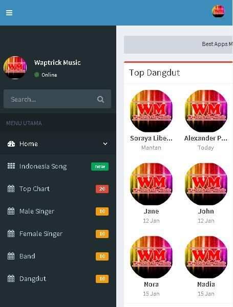 Waptrick Top Music screenshot 2