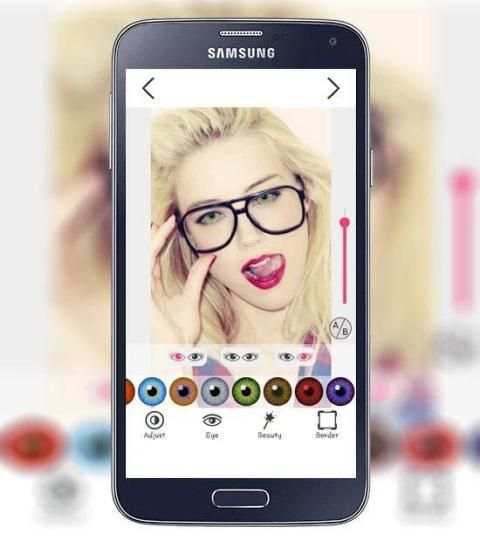 Hair Eyes Color Changer 1 تصوير الشاشة