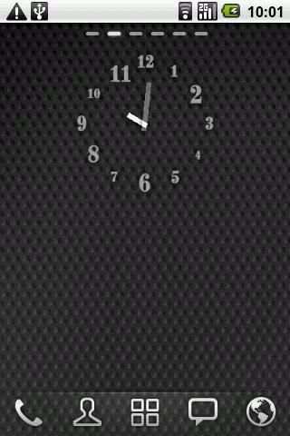 Just Font - Clock Widget screenshot 1