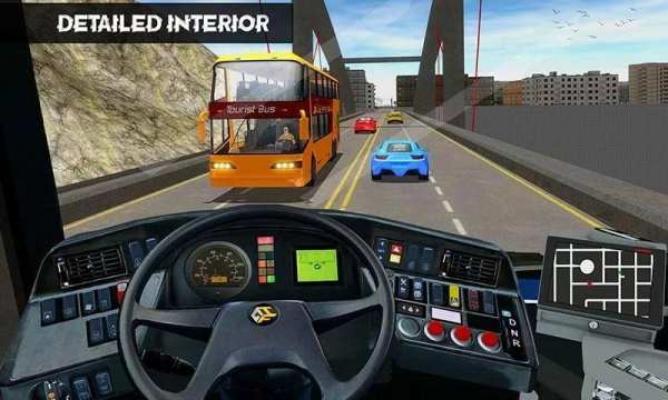 Tourist Bus Highway Driver Sim screenshot 16