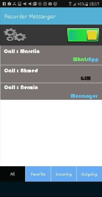 Call Recorder MessenGer скриншот 1