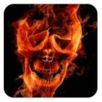 Flaming Skull