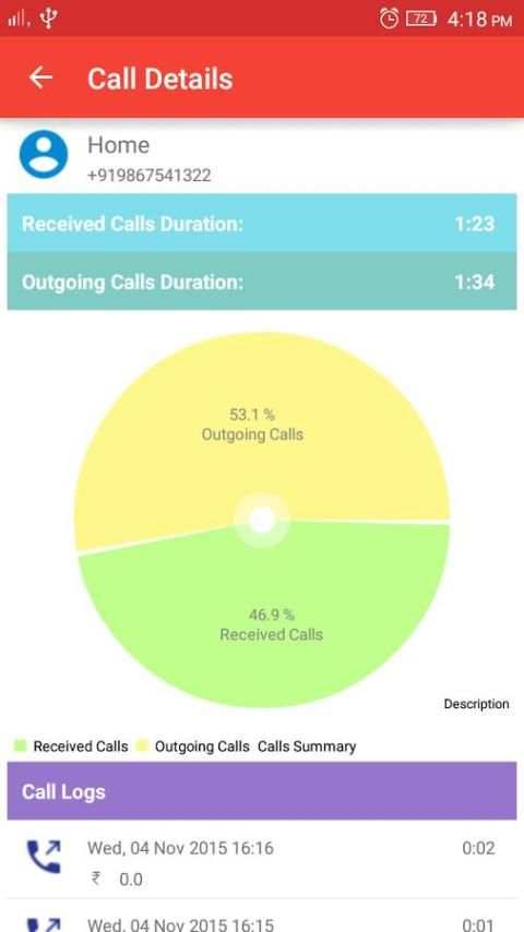 Call Log & Cost screenshot 4