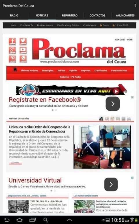 Proclama del Cauca स्क्रीनशॉट 1