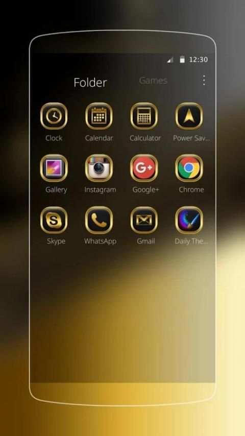 Black Gold Theme screenshot 2