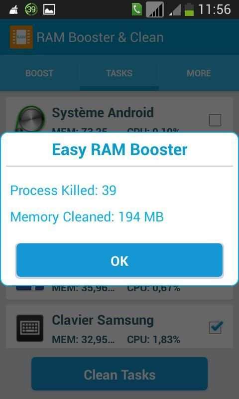RAM Booster & Clean скриншот 3