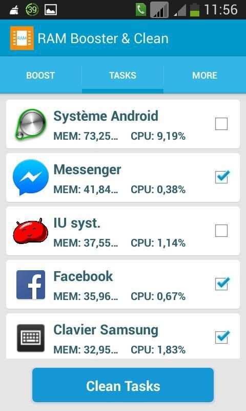 RAM Booster & Clean скриншот 5