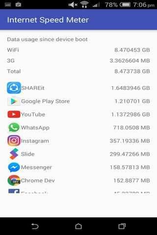 Internet Speed Meter स्क्रीनशॉट 2