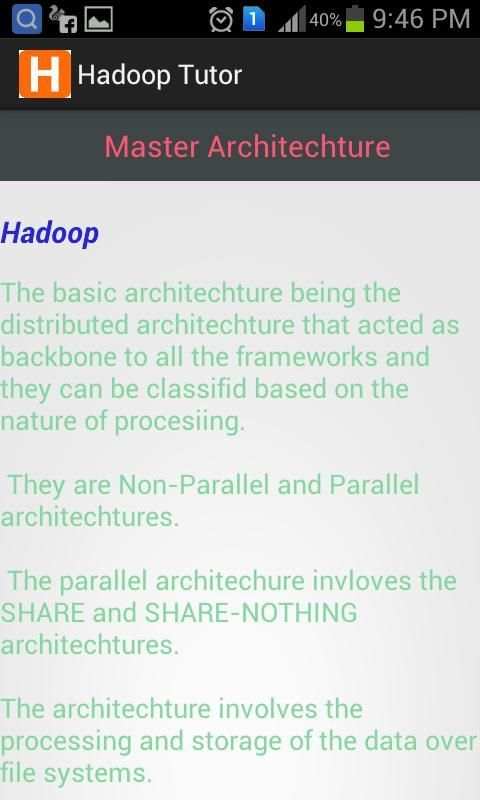 Hadoop Tutor screenshot 1