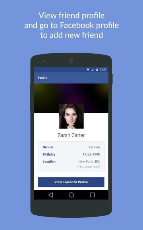 Nearby Friends for Facebook © screenshot 1