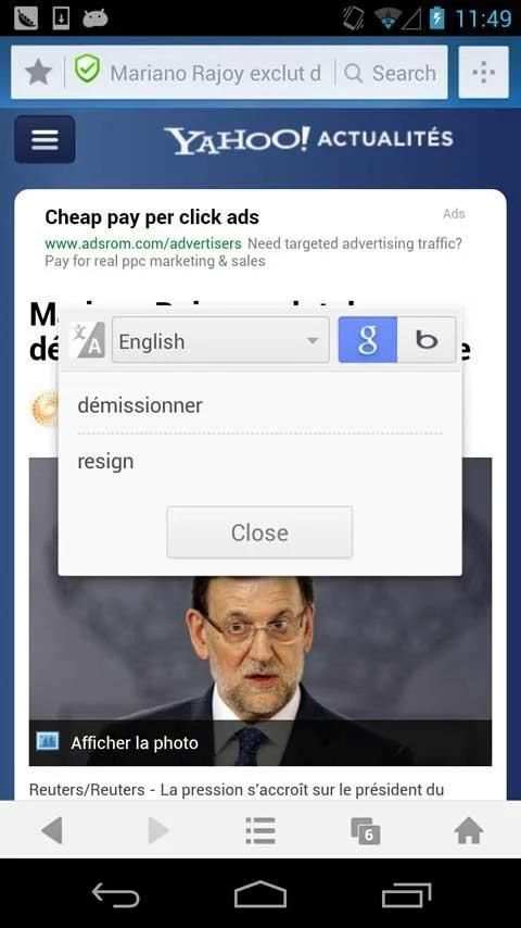 Translator bởi UC Browser screenshot 2