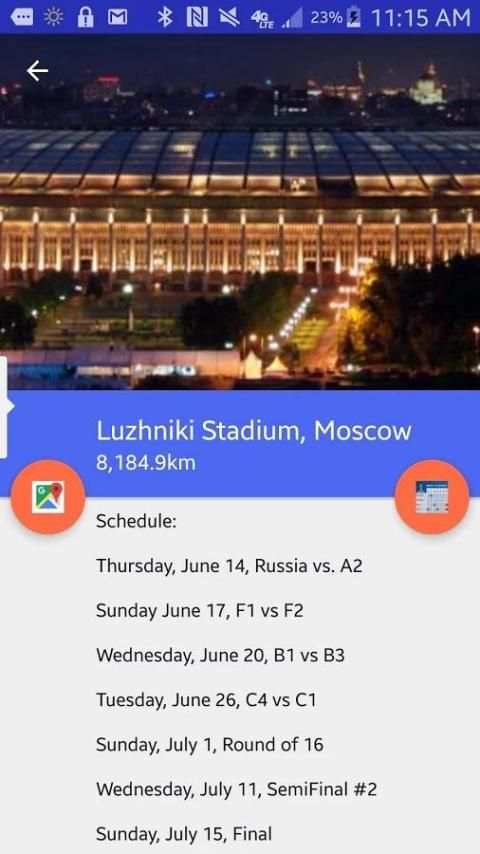 MapCo Guide: 2018 World Cup 16 تصوير الشاشة
