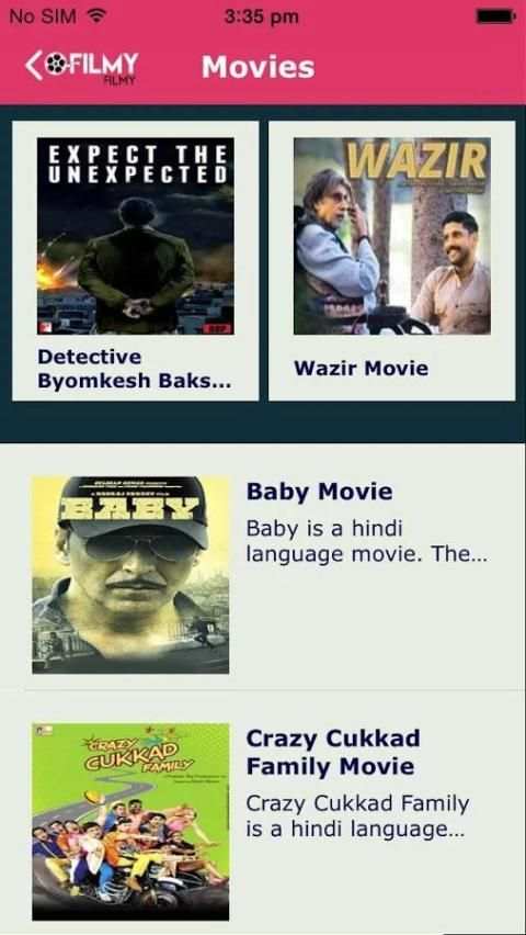 Filmy Filmy screenshot 5