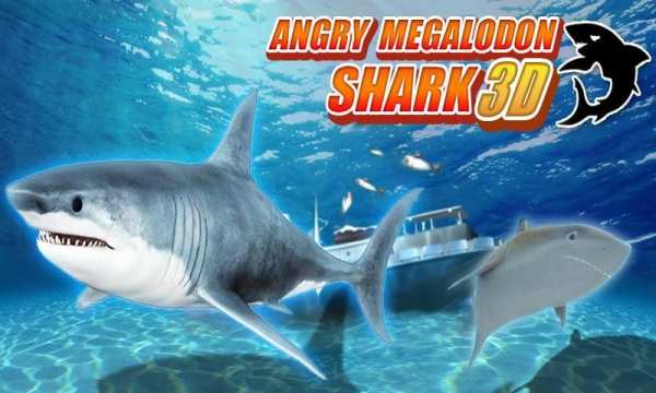 Angry Megalodon Shark 3D स्क्रीनशॉट 2
