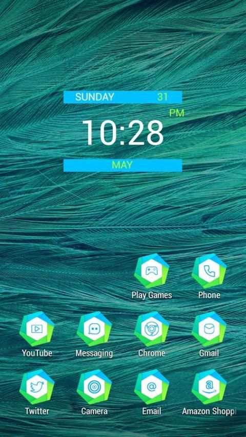 Colorful feather gray theme स्क्रीनशॉट 2