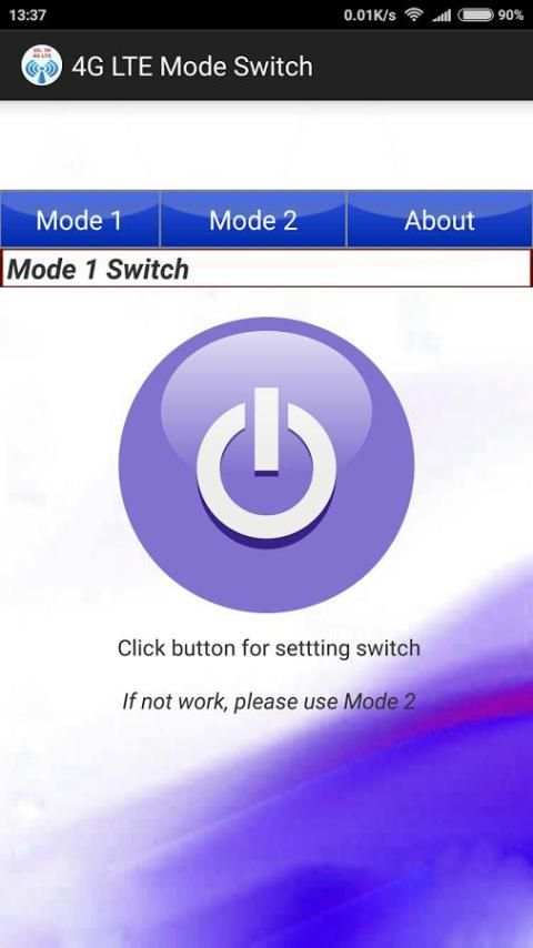 4G LTE Mode Switch 1 تصوير الشاشة
